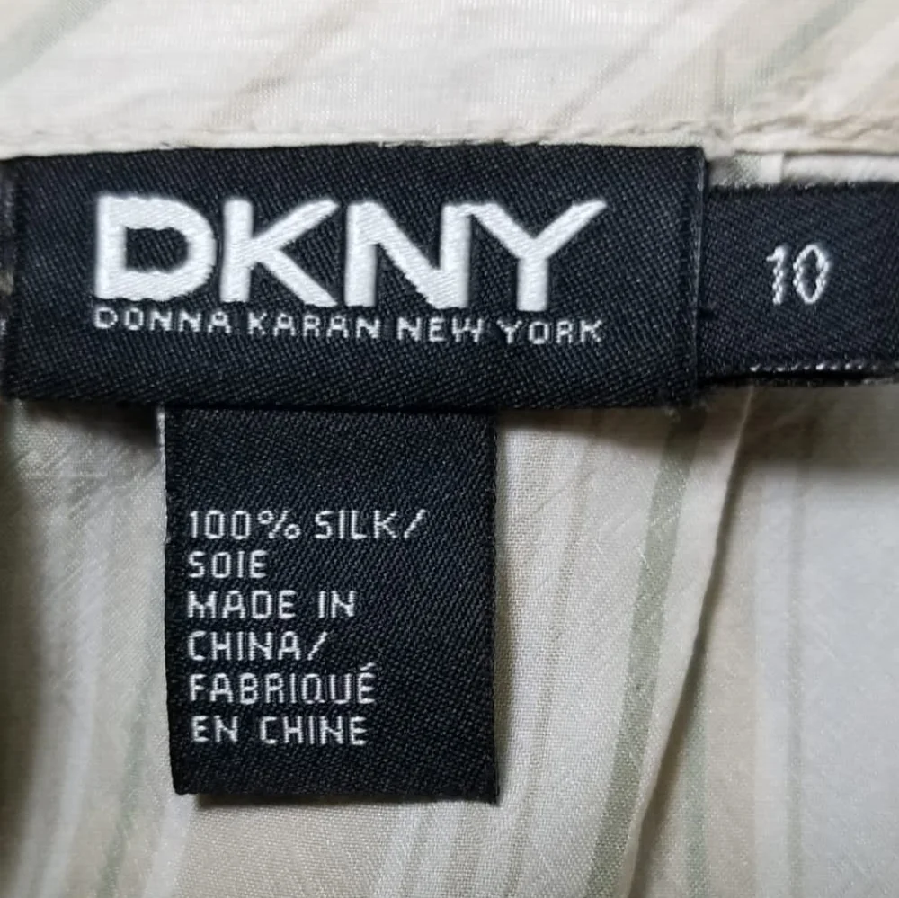 DKNY Silk Striped Skirt size 10